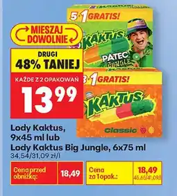 Biedronka Lody na patyku oferta