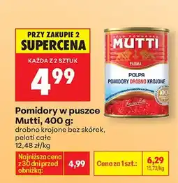 Biedronka Pomidory w puszce drobno krojone bez skórek oferta
