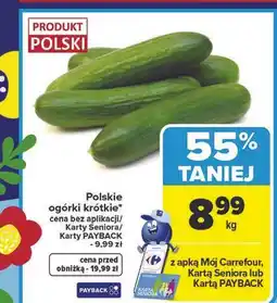Carrefour Ogórki krótkie polskie oferta