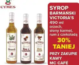 Carrefour SYROP BARMAŃSKI VICTORIA'S 490 ml orzech, słony karmel, rum z czekoladą oferta