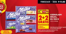 Biedronka CZEKOLADY MILKA, 85-100 G różne rodzaje oferta