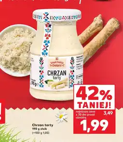 Kaufland Chrzan tarty oferta