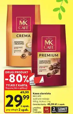 Intermarche Kawa ziarnista wybrane rodzaje oferta