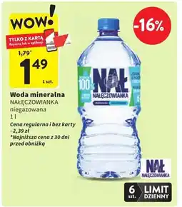 Intermarche Woda mineralna niegazowana oferta