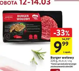 Intermarche Burger wołowy oferta