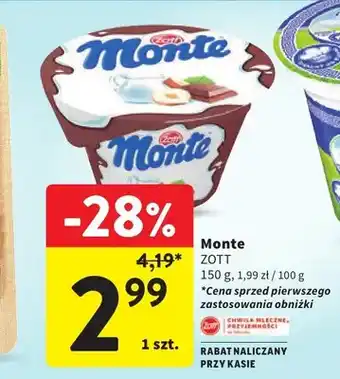 Intermarche Deser Monte Zott oferta