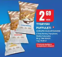 Chorten Chrupki kukurydziane z solą morską, paprykowe, słodka kukurydza oferta
