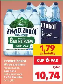 Kaufland Woda źródlana niegazowana 6-pak oferta