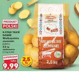 Kaufland Wielkopolskie ziemniaki jadalne 2,5kg opakowanie oferta