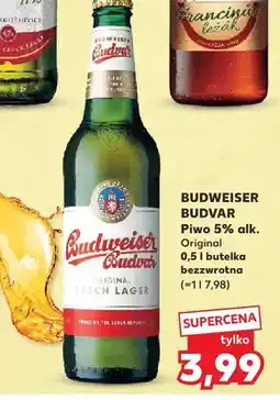 Kaufland Piwo 5% alk. Budvar Original oferta