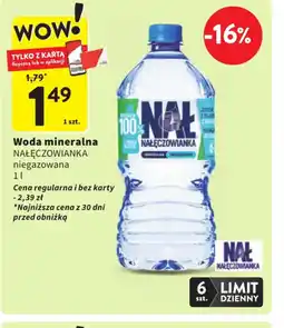 Intermarche Nałęczowianka woda mineralna oferta
