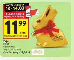 Intermarche Lindt Zając Gold Bunny oferta