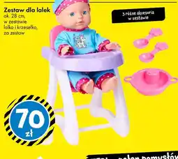 Tedi Zestaw dla lalek ok. 28 cm, w zestawie lalka i krzesełko, za zestaw oferta