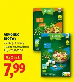 Lidl Tofu BIO naturalne oferta