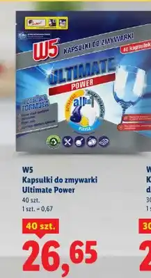 Lidl Kapsułki do zmywarki Ultimate Power 40 szt oferta