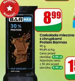 Dino Czekolada mleczna z chrupkami Protein Barmax oferta