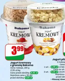 Dino Jogurt kremowy z granolą różne rodzaje oferta