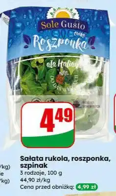 Dino Sałatka rukola, roszponka, szpinak oferta