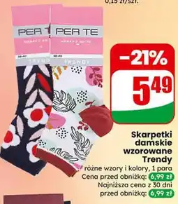 Dino Skarpetki damskie wzorowane Trendy różne wzory i kolory oferta