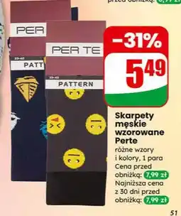 Dino Skarpety męskie wzorowane Perte różne wzory i kolory oferta