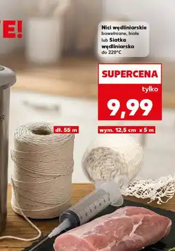 Kaufland Nici wędliniarskie bawełniane, białe lub Siatka wędliniarska do 220°C oferta