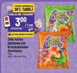 Polomarket Żelki kółka jabłkowe lub brzoskwiniowe Gumizaury oferta