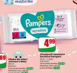 Dino Chusteczki nawilżane Sensitive Pampers oferta