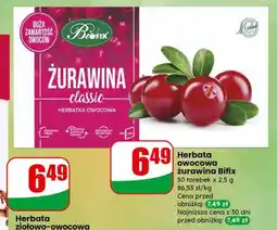 Dino Herbata owocowa żurawina Bifix oferta