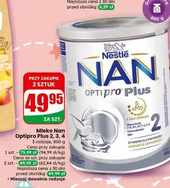 Dino Mleko Nan Optipro Plus 2, 3, 4 oferta