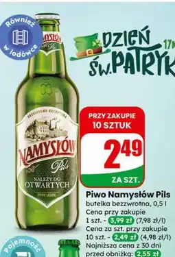 Dino Piwo Namysłów Pils butelka bezzwrotna oferta