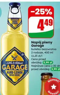 Dino Napój piwny Garage butelka bezzwrotna 2 rodzaje oferta