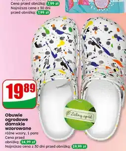 Dino Obuwie ogrodowe damskie wzorowane oferta