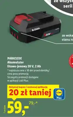Lidl Akumulator litowo-jonowy 20 V, 2 Ah oferta