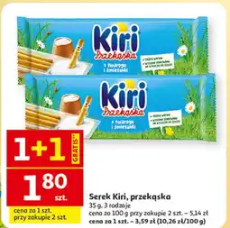 Auchan Przekąska: serek+paluszki Kiri oferta