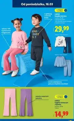Lidl Legginsy dziewczęce z bawełną oferta