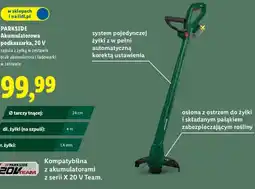 Lidl Akumulatorowa podkaszarka 20V oferta