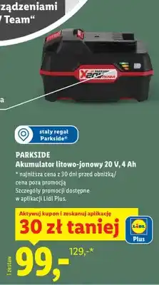 Lidl Akumulator litowo-jonowy 20 V, 4 Ah oferta