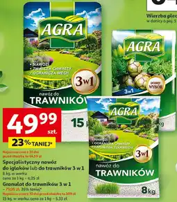 Auchan Specjalistyczny nawóz do iglaków lub do trawników 3 w 1 oferta