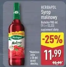 ALDI Syrop malinowy oferta