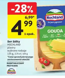 Intermarche Hochland Ser żółty plastry oferta