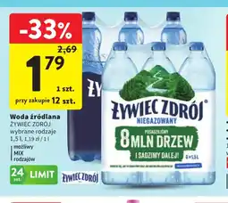 Intermarche Woda źródlana Zywiec Zdrój oferta