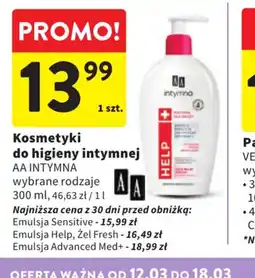 Intermarche Kosmetyki AA Intymna oferta