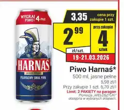 Delikatesy Sezam Piwo Harnaś oferta
