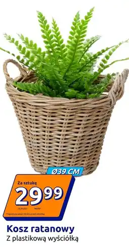 Action Kosz ratanowy Z plastikową wyściółką oferta
