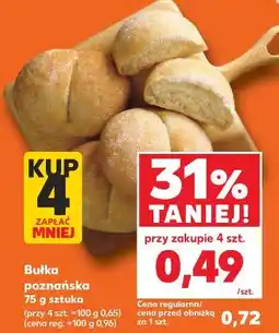 Kaufland Bułka poznańska 75 g sztuka oferta