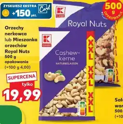 Kaufland Orzechy nerkowca lub Mieszanka orzechów Royal Nuts oferta