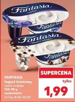 Kaufland Fantasia Jogurt kremowy różne rodzaje 120-98 g opakowanie oferta