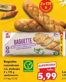 Kaufland Bagietka czosnkowa lub ziołowa oferta