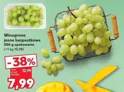 Kaufland Winogrona jasne bezpestkowe 500 g opakowanie oferta