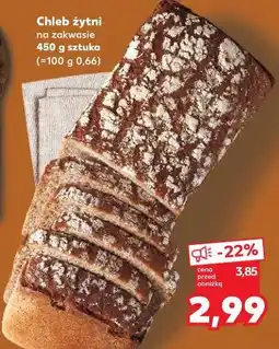 Kaufland Chleb żytni na zakwasie 450 g sztuka oferta